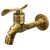 Кран шаровый с носиком Bronze de Luxe 1/2" вода рукоятка-рычаг наружная резьба