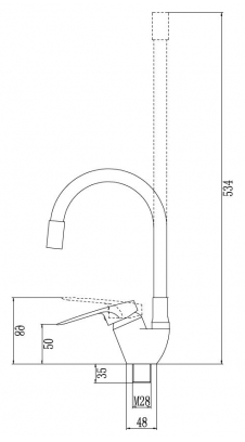 Смеситель для кухни Fmark FM4104-04 серый