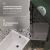 Шторка на ванну STWORKI Ольборг распашная, 70х140, профиль черный матовый, тонированное стекло