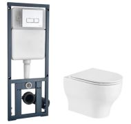 Комплект инсталляции WeltWasser Erlenbach 004 GL-WT+Marberg 410 SE кнопка смыва глянцевый хром
