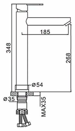 Смеситель для раковины Frap F10801-62 черный