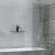 Шторка на ванну DIWO Анапа неподвижная, 50х140, профиль хром глянцевый, прозрачное стекло