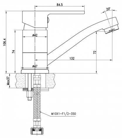 Смеситель для ванны LEMARK LM1507C хром