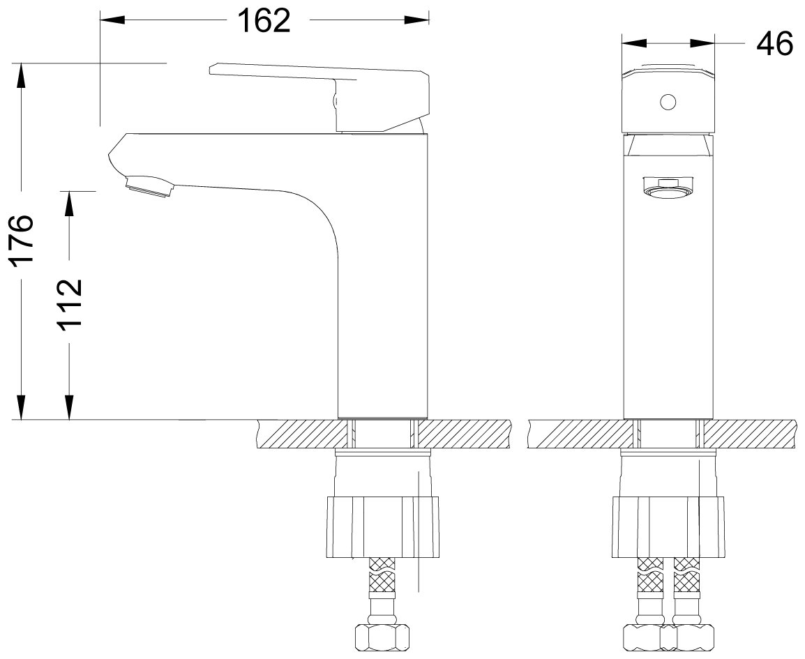 Смеситель для раковины LEMARK LM0306C хром