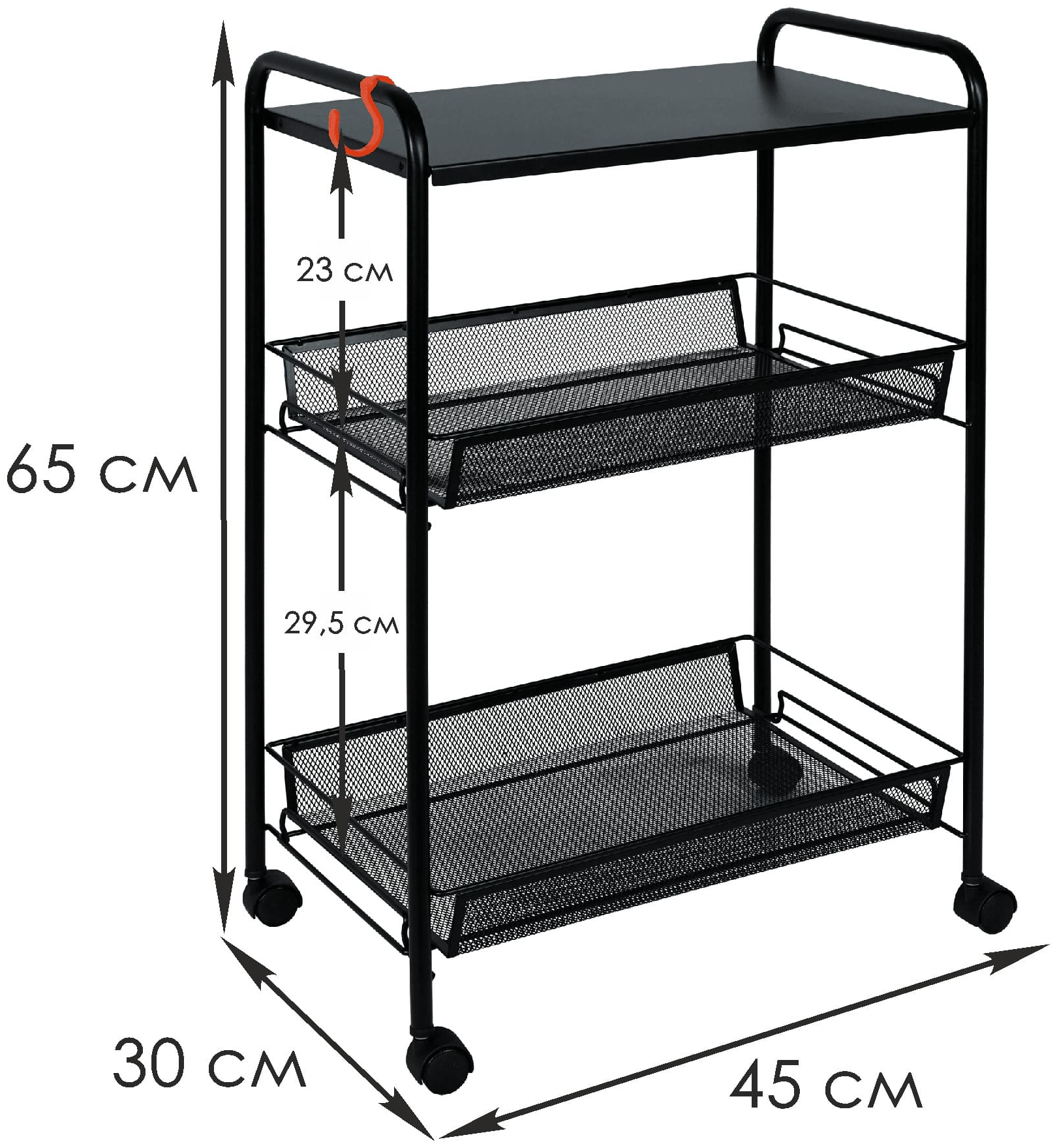 Этажерка "Ладья  33КС" черный  Соликамск