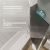 Шторка на ванну STWORKI Орхус распашная, 90, профиль хром глянцевый, тонированное стекло