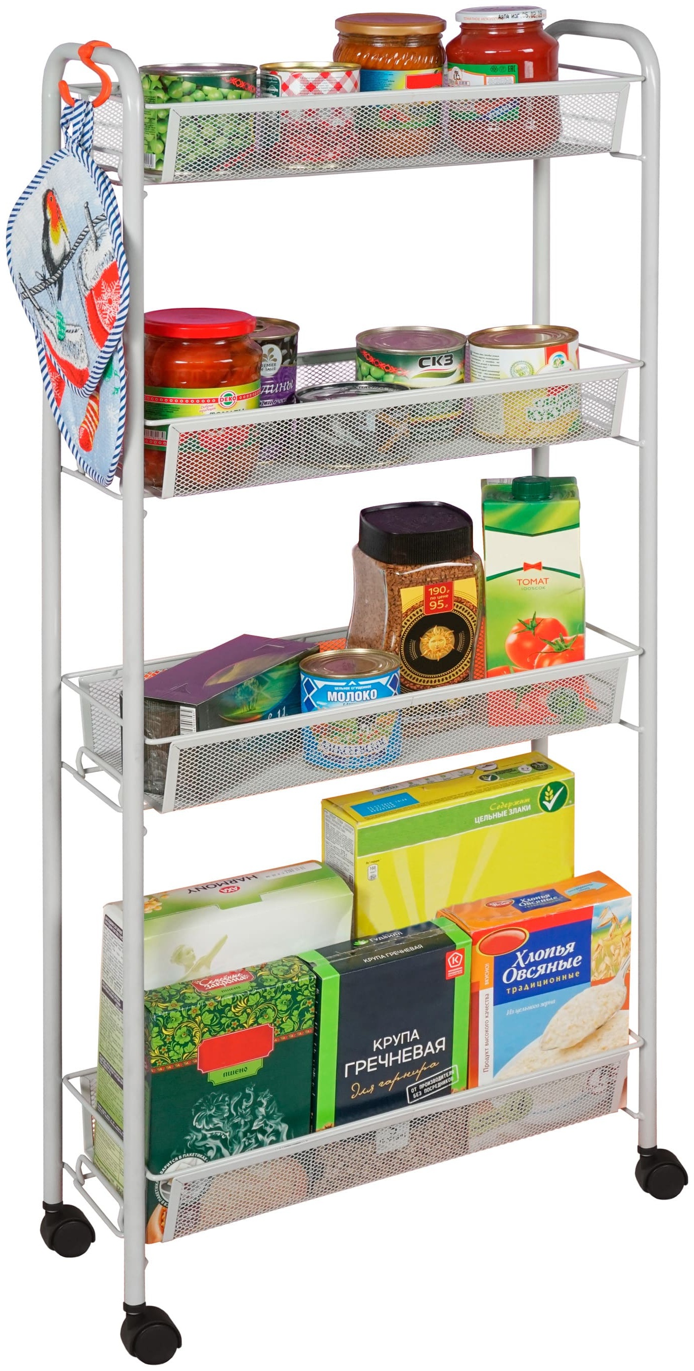 Этажерка "Ладья 14К" серый  Соликамск