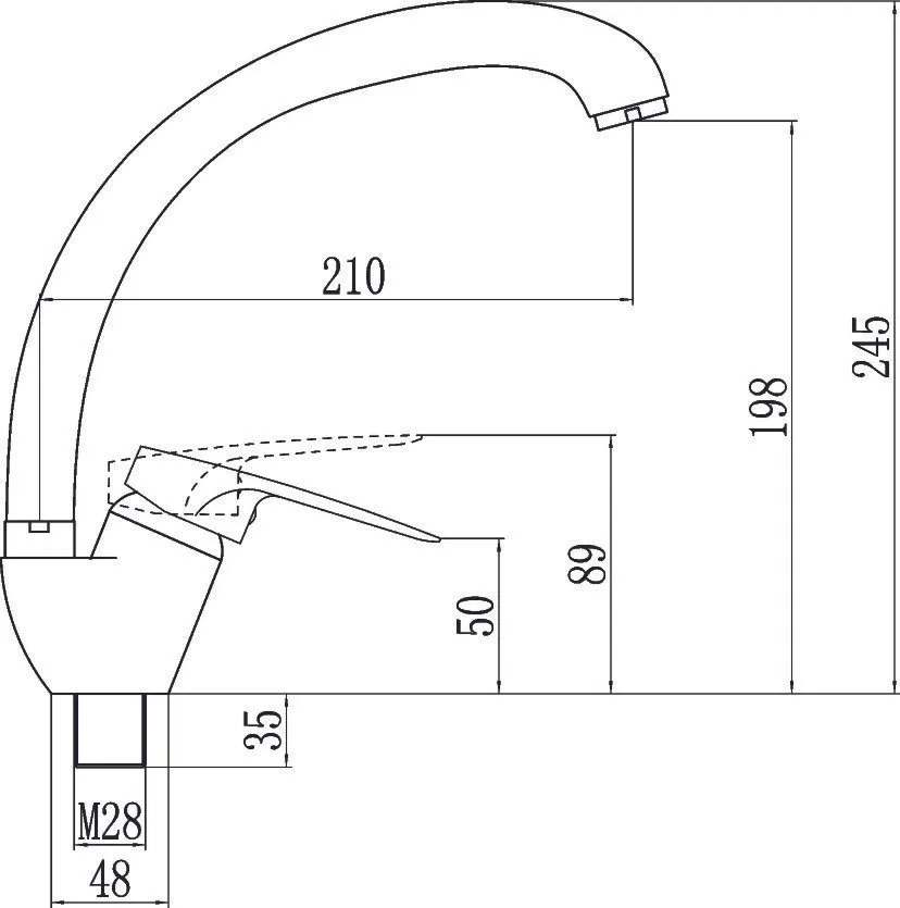 Смеситель для кухни Fmark FM4104W белый