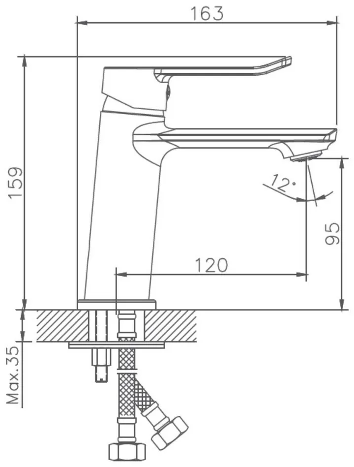 Смеситель для раковины Haiba HB10556 хром