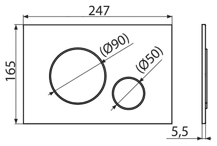 Кнопка:Alca Plast М670 Белая