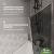 Шторка на ванну STWORKI Карлстад неподвижная, 70х140, профиль хром глянцевый, тонированное стекло