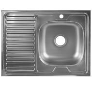 Мойка кухонная Mixline 527971 накладная нержавеющая сталь хром