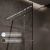 Душевая перегородка STWORKI Берген 100 см, профиль хром глянцевый, матовое стекло