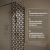 Душевая перегородка STWORKI Берген 90 см, профиль черный матовый, прозрачное стекло