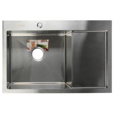 Мойка кухонная Aflorn AF97851-L врезная нержавеющая сталь хром