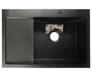 Мойка кухонная Aflorn AF97851F-R врезная нержавеющая сталь черный
