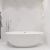 Акриловая ванна Artemis Leonia 160x78 белая матовая