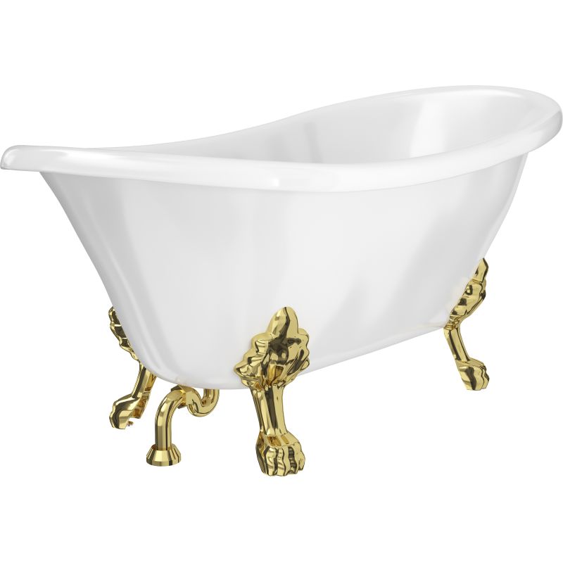 Акриловая ванна Artemis Ottovia 150x75 ножки золото