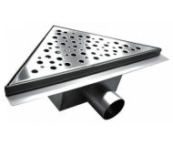 Трап для душа TIM BAD412002 горизонтальный выпуск нержавеющая сталь