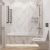 Шторка на ванну DIWO Коломна 4GW005 распашная, 60x150