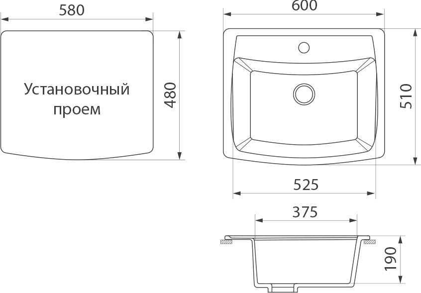 Мойка кухонная Domaci Бьелла DMC-03 белая