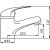 Смеситель для раковины DIWO Псков PS-01cr