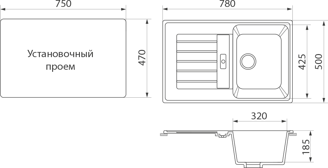 Мойка кухонная Domaci Бьелла DMC-24 бежевая