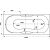 Акриловая ванна DIWO Ярославль 160x70 с каркасом 333202, прямоугольная, пристенная, российская