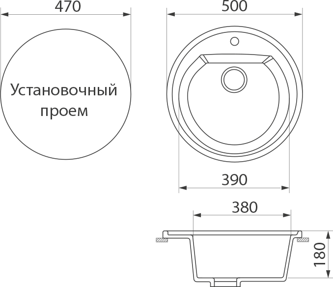 Мойка кухонная Domaci Бьелла DMC-07 черная