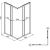 Комплект Душевой уголок DIWO Анапа 90х90, профиль хром глянец + Лоток CK DRAIN 1105-00155 55 см, с мокрым затвором, щелевой, из нержавеющей стали, с решеткой