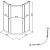 Комплект Душевой уголок DIWO Псков 90x90 профиль хром глянец + Лоток CK DRAIN AQPL10-60 Stick 60 см, с сухим затвором, из нержавеющей стали, с решеткой, прямоугольный