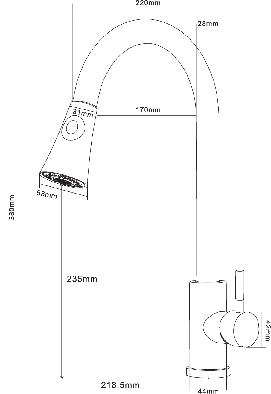 Смеситель для кухни Domaci Равенна D99-120st