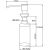 Комплект Мойка кухонная Domaci Солерно DMQ-1510.Q антрацит, 51х52 см, кварцевая, квадратная, черная, с отверстием под смеситель + Смеситель DC-3003 антрацит + Дозатор 401 антрацит