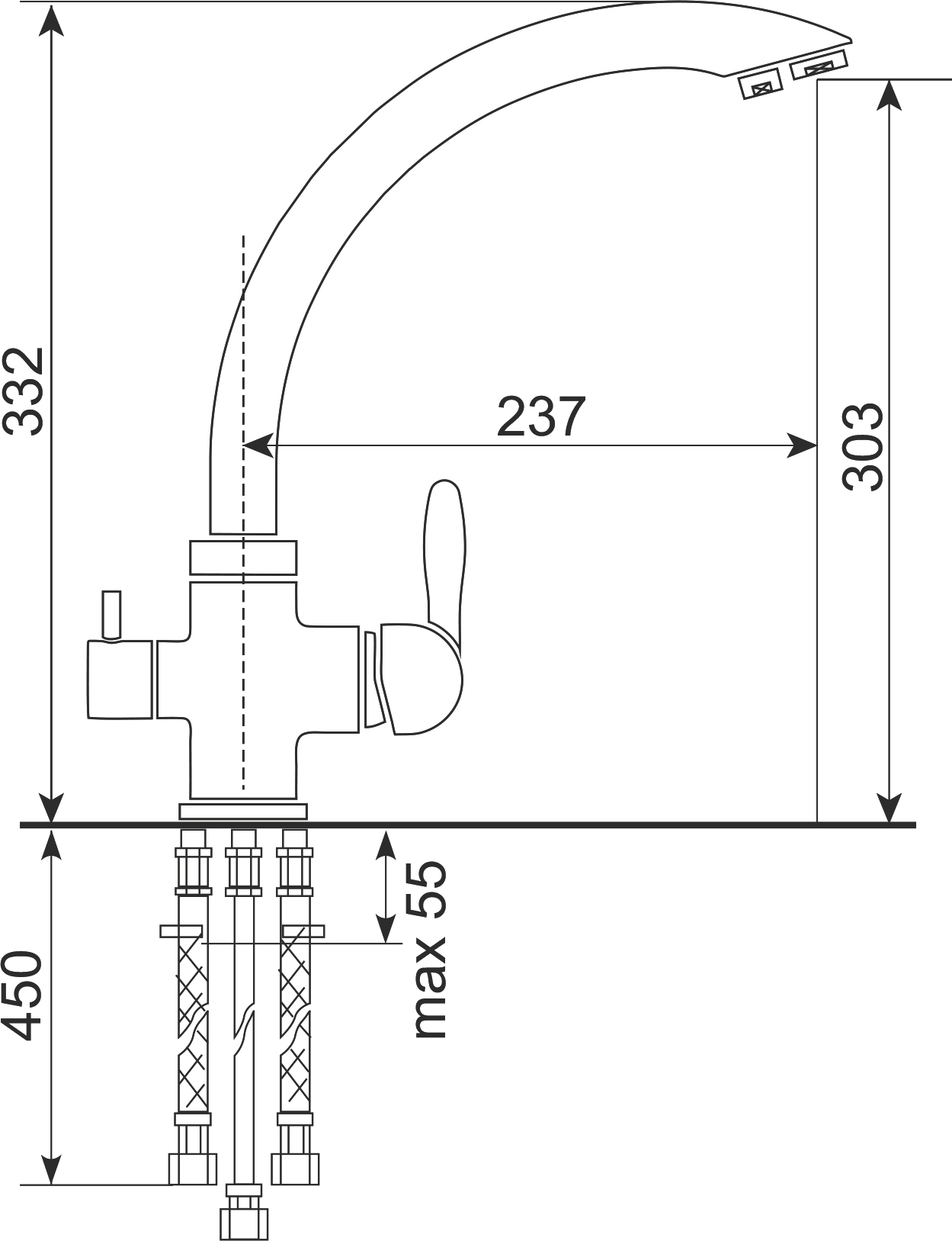 Комплект Мойка кухонная Domaci Солерно DN 750-01 жасмин + Смеситель UQ-017-01 жасмин