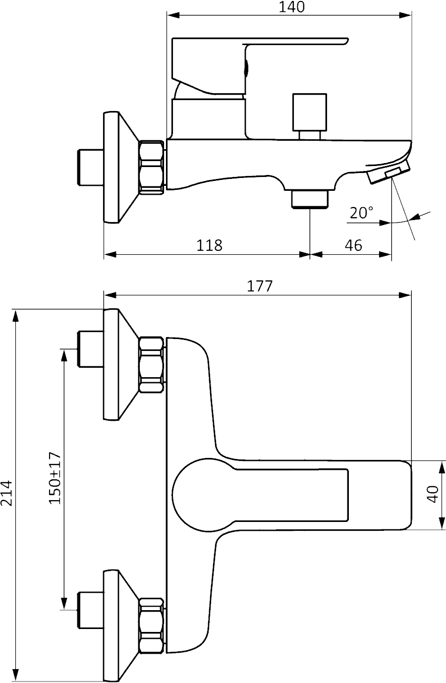 Душевой комплект STWORKI Хельсинки HFSG97000 + HFHS10000 + HFHS02100 + HFHS02100