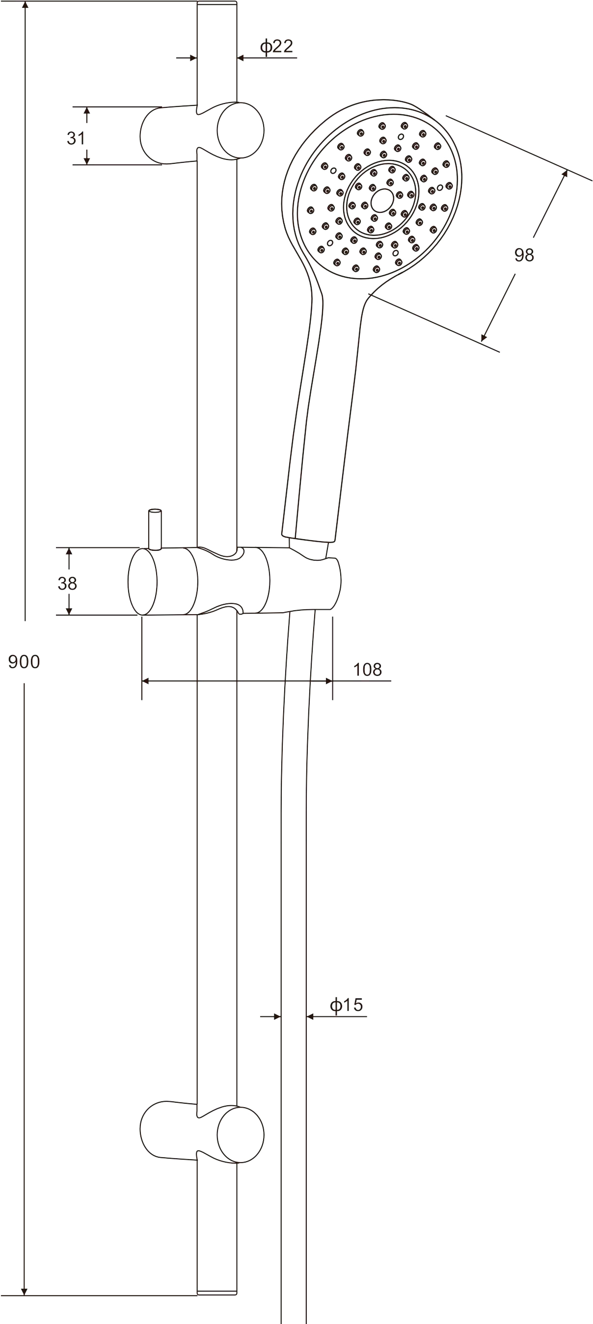 Душевой комплект STWORKI Хельсинки HFHS10000 + HFDB91000 + HFHS02100 + HFHS02100