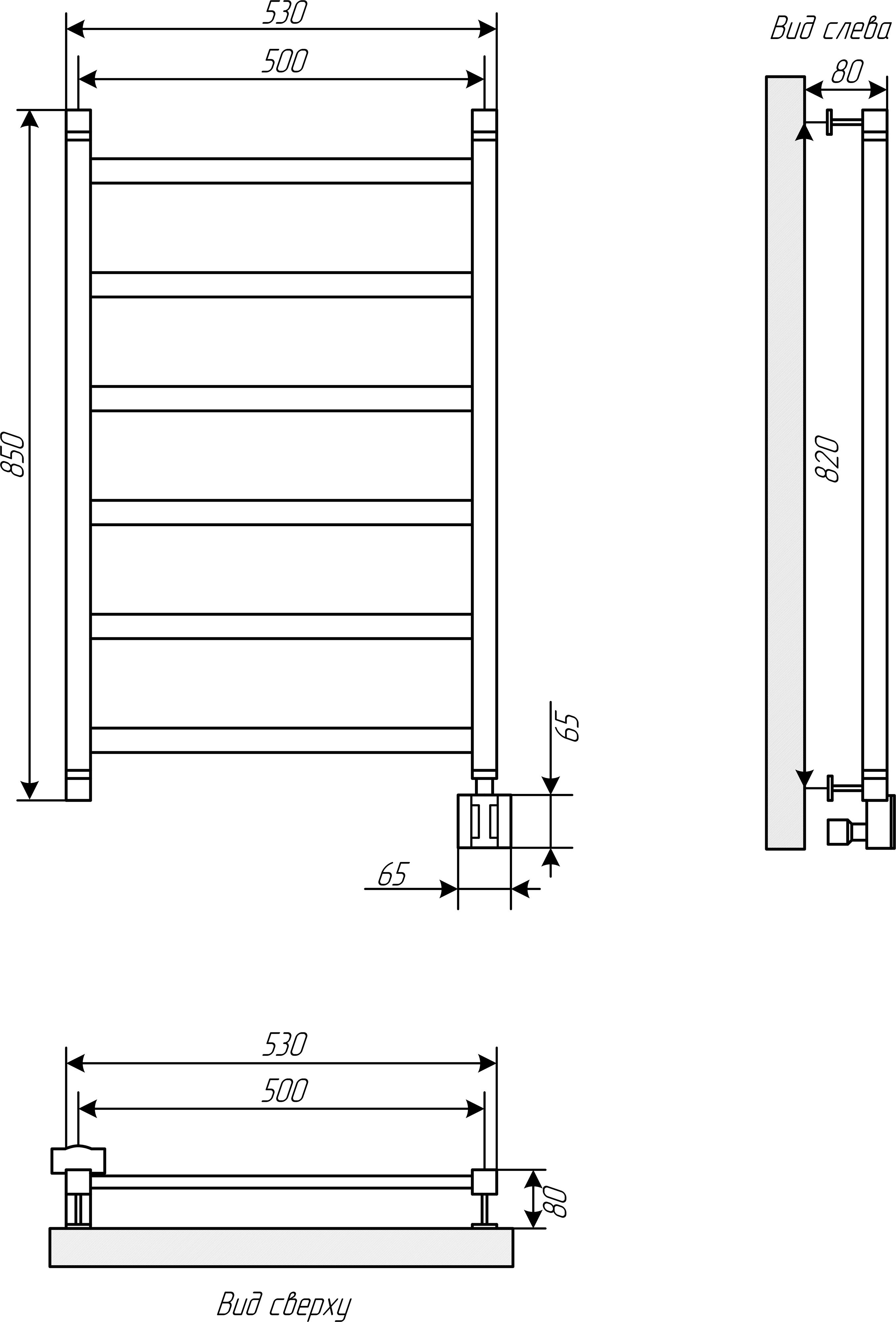 Полотенцесушитель электрический EWRIKA Кассандра Pg 80x50 R, белый