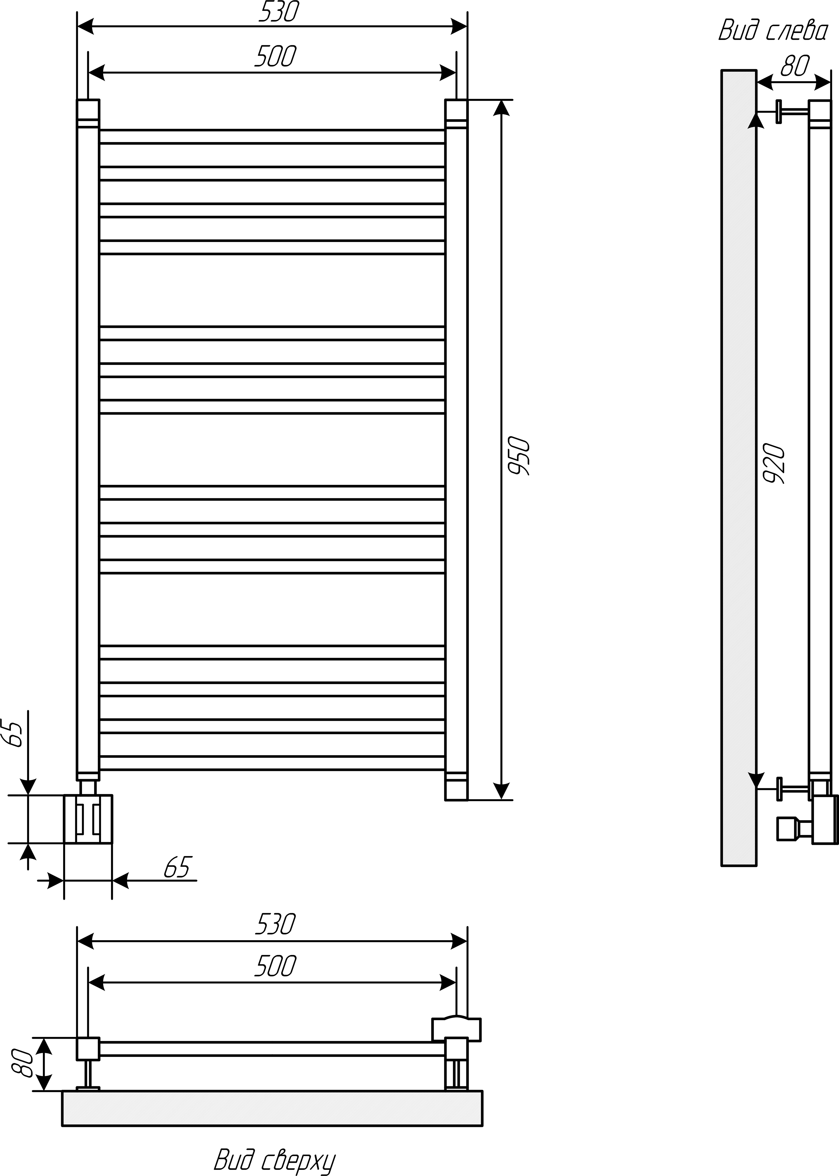 Полотенцесушитель электрический EWRIKA Кассандра Pt 90x50 L, белый