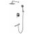 Смеситель ванна встроенный Gappo G7199-30 Нарж.Сталь