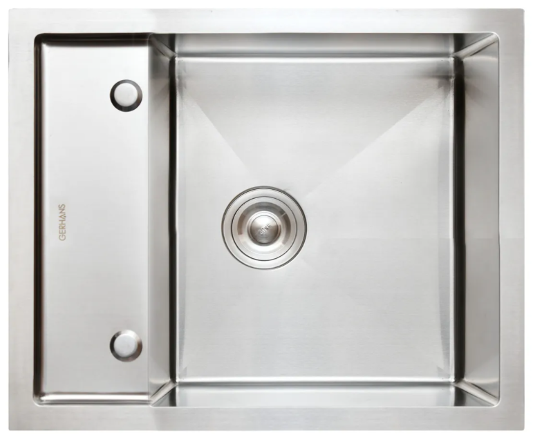 Мойка кухонная GERHANS K36050-Х врезная нержавеющая сталь сатин