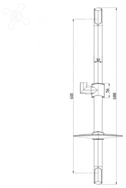 Душевая стойка LEMARK LM8066C 68.8 см
