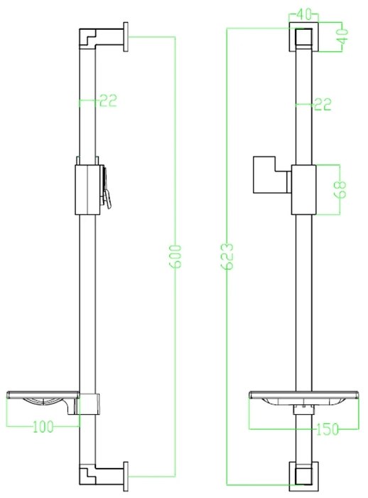 Душевая стойка LEMARK LM8069C 62.3 см