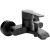 Смеситель для ванны с душем MEGA Snow MG-SH01-B + Душевая лейка Aquanet AF000-07B чёрная матовая