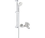 Смеситель для ванны с душем MEGA City MG-ZRV103 + Душевой гарнитур Grohe Tempesta New 27794001