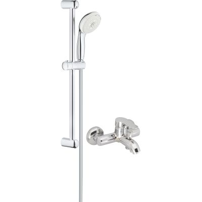 Смеситель для ванны с душем MEGA City MG-ZRV103 + Душевой гарнитур Grohe Tempesta New 27794001