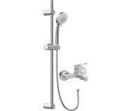 Смеситель для ванны с душем MEGA Delta MG-SRN100 + Душевой гарнитур Cersanit Vibe 63067 хром
