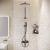 Акриловая ванна Artemis Sentinus 170x80 + душевая стойка STWORKI Ларвик HWB0502-P01GD