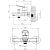 Смеситель для ванны с душем STWORKI Нарвик NR-04cr однорычажный, настенный, латунь, с функцией экономии расхода, глянцевый