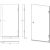 Шторка на ванну STWORKI Ольборг распашная, 70х140, профиль черный матовый, прозрачное стекло
