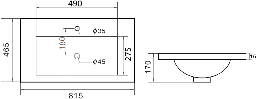 Раковина STWORKI Ольтен OLT-03kv